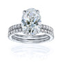 3.9 Carat Lab Grown Diamond Ori Bridal Set in White Gold