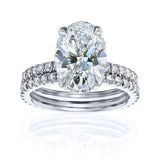 3.9 Carat Lab Grown Diamond Ori Bridal Set in White Gold