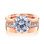 3.5 Carat Lab Grown Diamond Dorado Bridal Set in Rose Gold