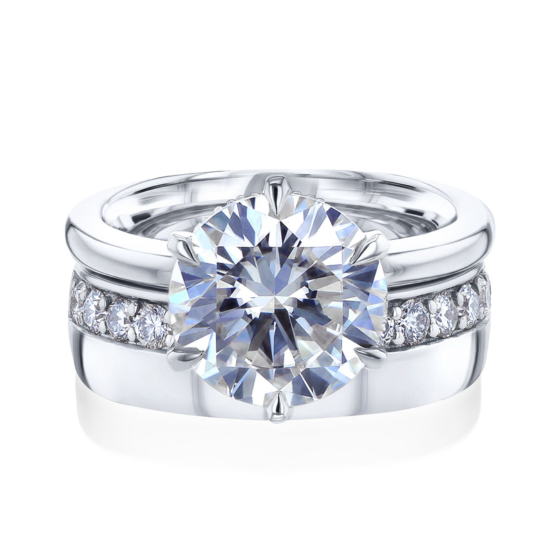 3.5 Carat Lab Grown Diamond Dorado Bridal Set in White Gold