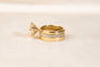 stylish stacked wide bridal set by Kobelli