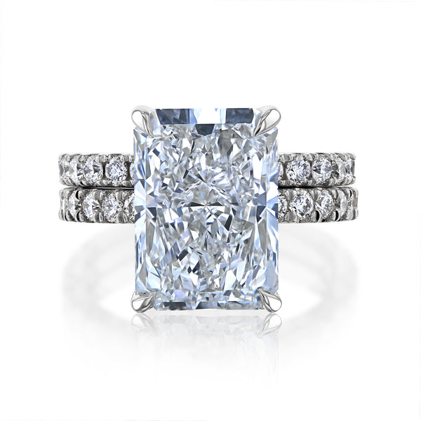 Kobelli Grown - Rowena Bold Signature Radiant LG Diamond Bridal Set