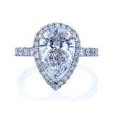 Kobelli Grown - Paige Bold Series Pear Halo Lab Diamond Ring