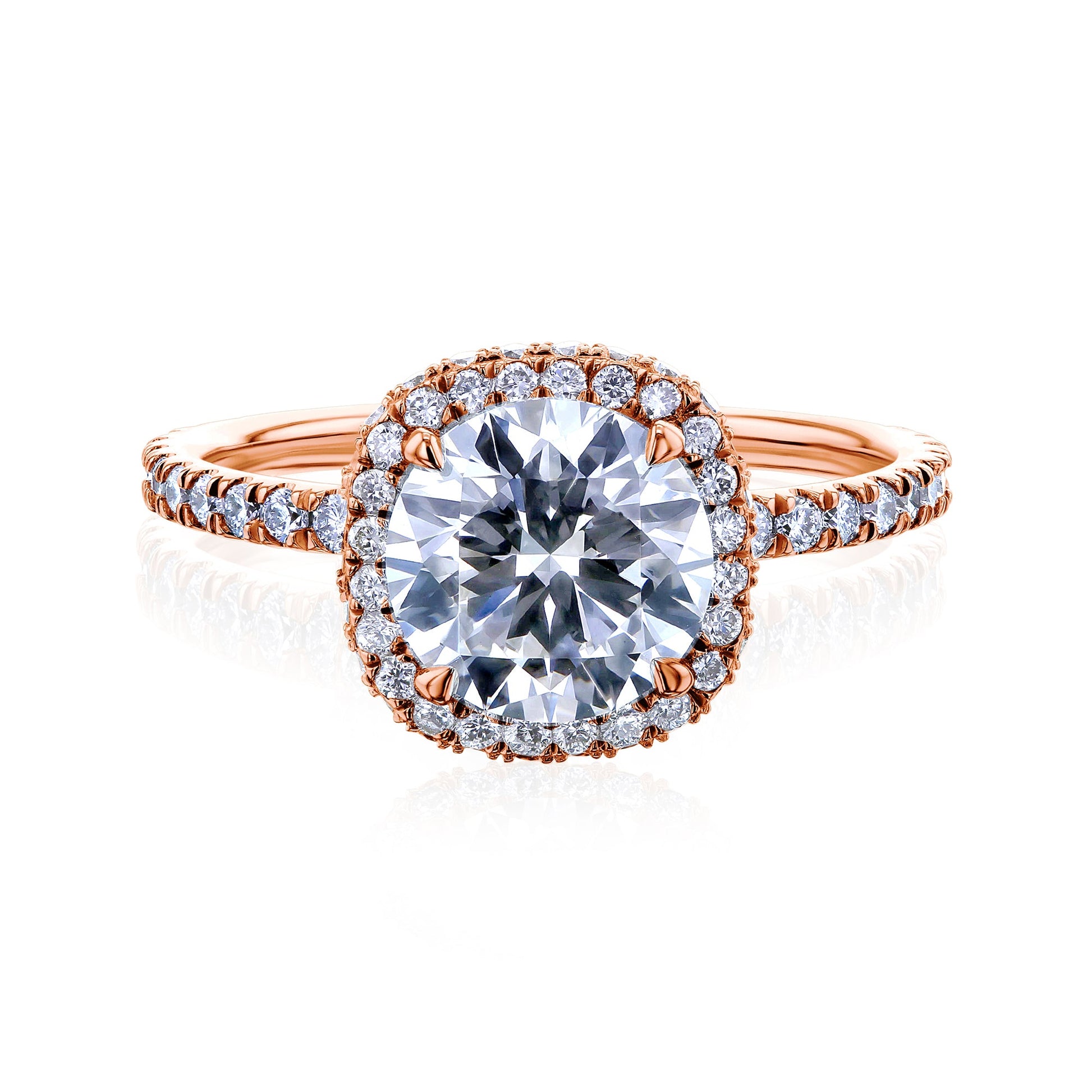 Kobelli Grown Diamond Ring - Snow Cone in Rose Gold