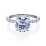 3.4 Carat Lab Grown Diamond Engagement Ring in White Gold