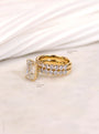 Match the Louvre Ring with the Florence Ring to create the perfect bridal set! The rings stack perfectly together.