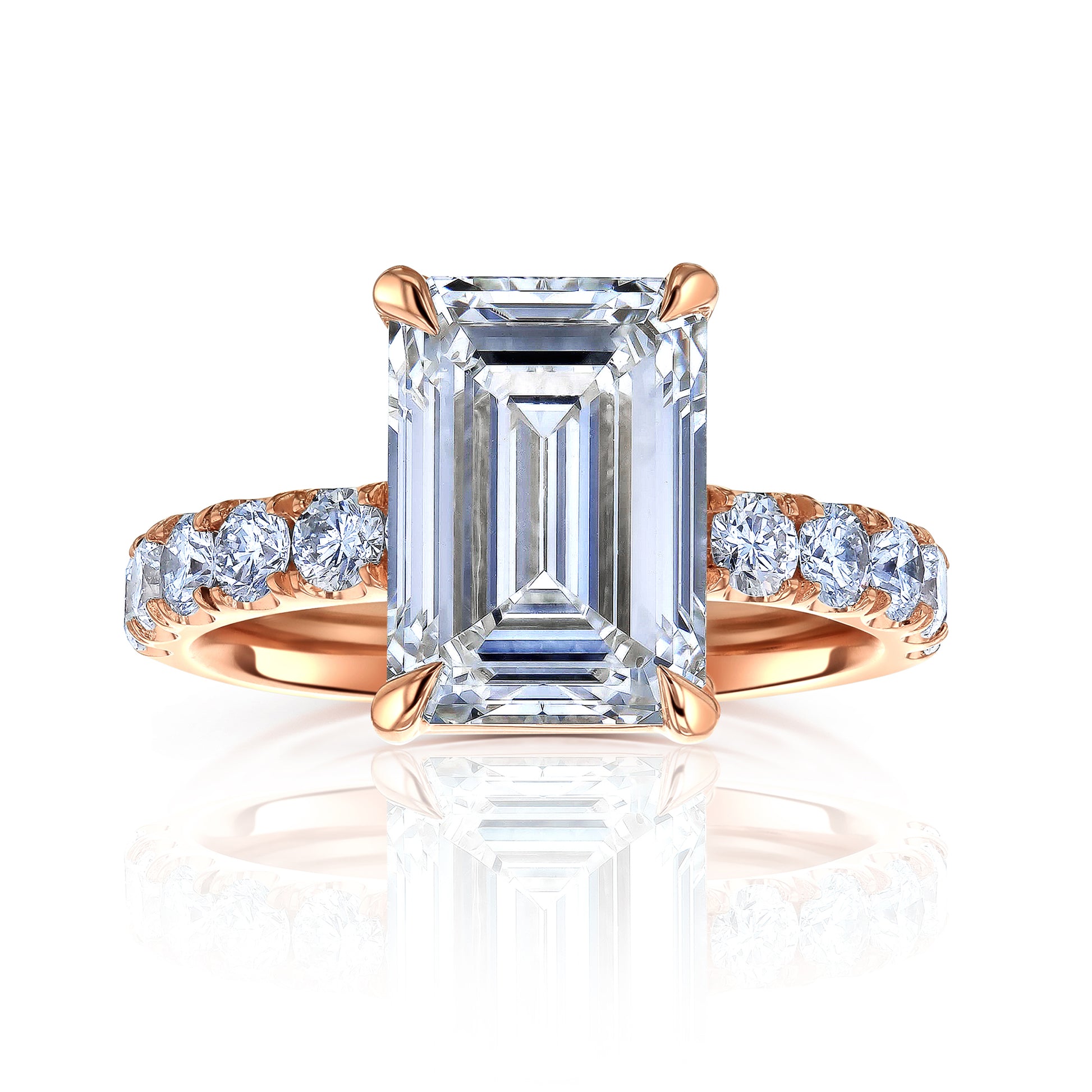 6 Carat Lab Grown Diamond Louvre Ring