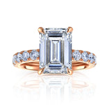 6 Carat Lab Grown Diamond Louvre Ring