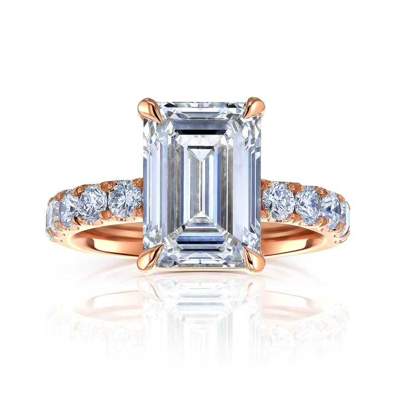 6 Carat Lab Grown Diamond Louvre Ring