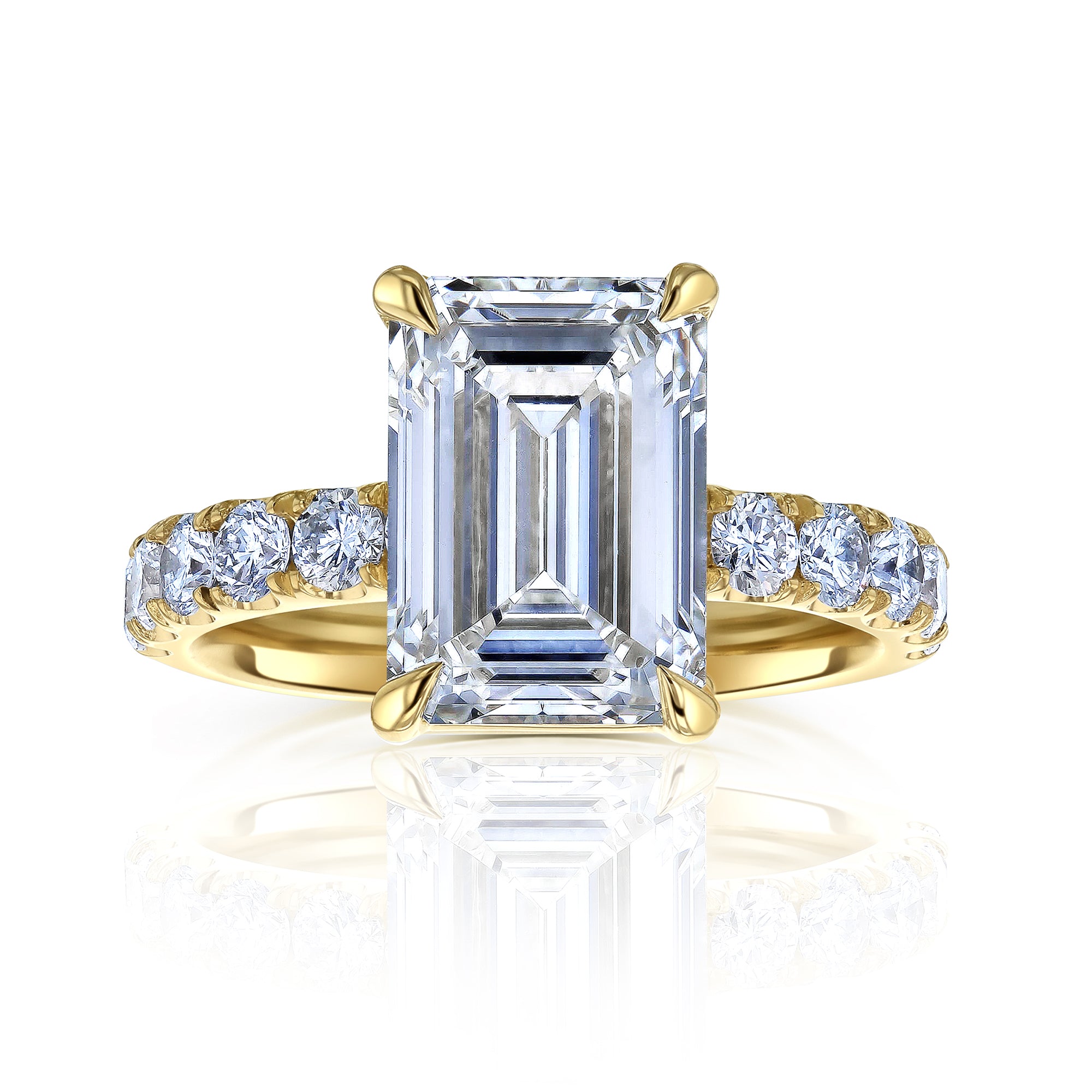 6 Carat Lab Grown Diamond Louvre Ring