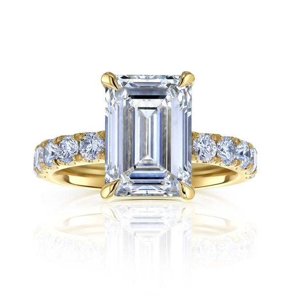 6 Carat Lab Grown Diamond Louvre Ring