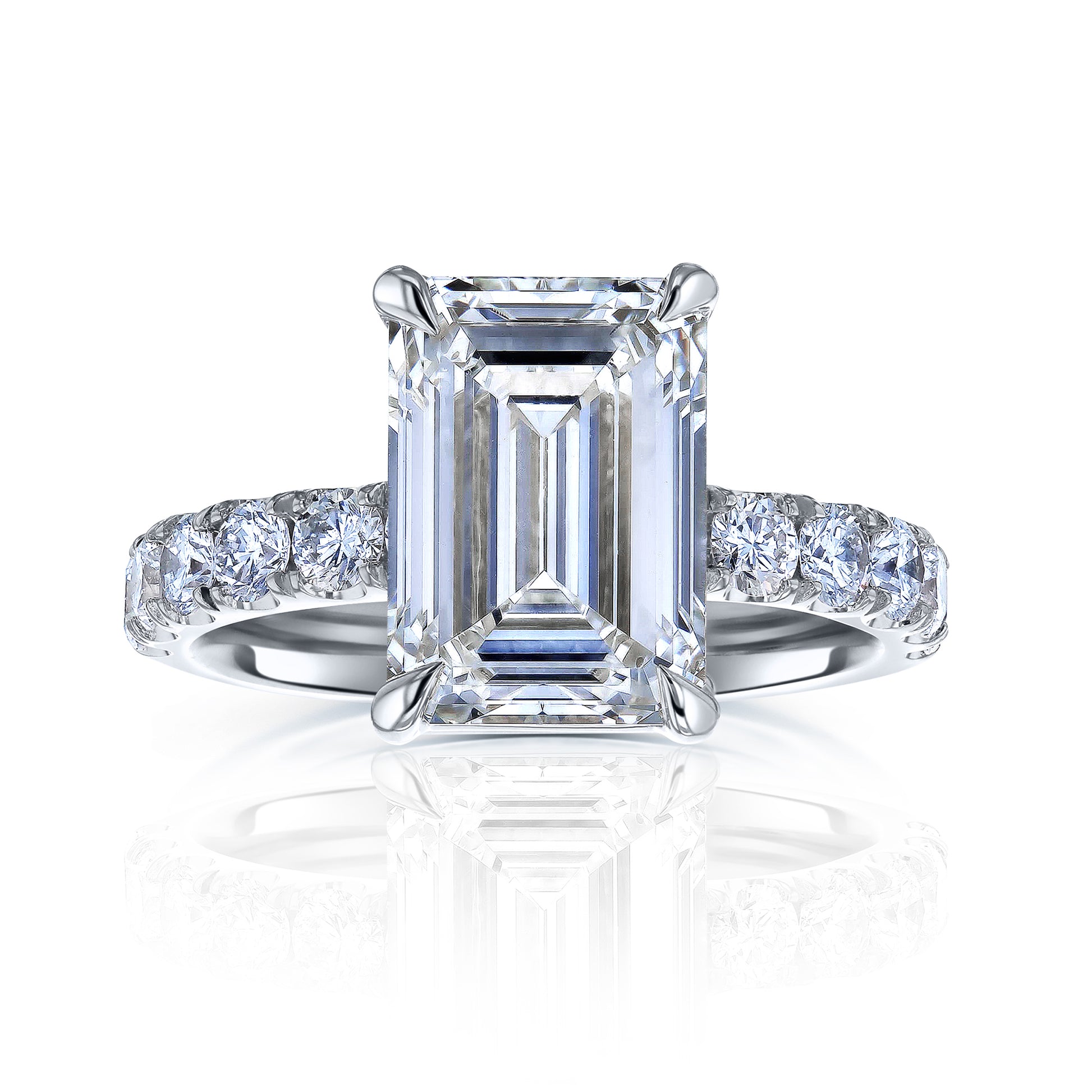 6 Carat Lab Grown Diamond Louvre Ring