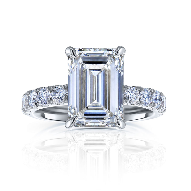 6 Carat Lab Grown Diamond Louvre Ring