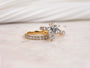 Match the Fuji Ring to the Florence Ring for the perfect bridal wedding set, decked in entirely diamonds and solid gold