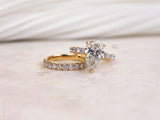 Match the Fuji Ring to the Florence Ring for the perfect bridal wedding set, decked in entirely diamonds and solid gold