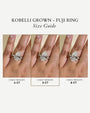 Fuji Pear Diamond Carat Size Comparison