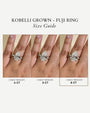 Fuji Pear Diamond Carat Size Comparison