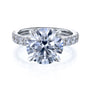 6 Carat Round Lab Grown Diamond Seville Ring in White Gold