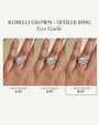 Size Guide for 6 Carats Total Diamond Weight - Ring Size 7.5