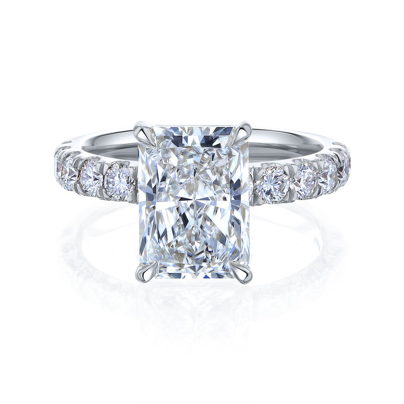 Radiant-cut Diamond Engagement Ring