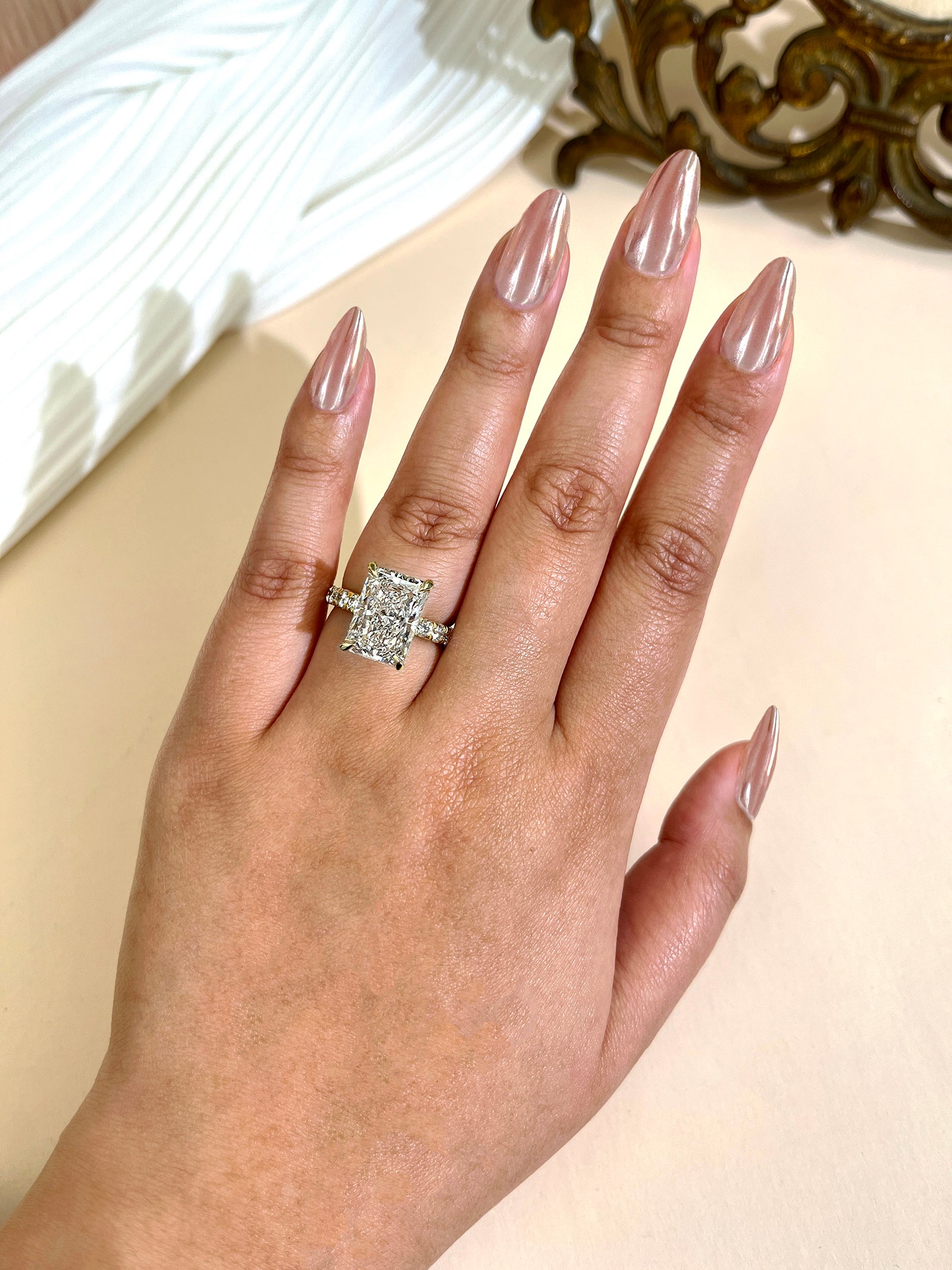 4, 5, or 6 Carat Lab Grown Diamond Petra Ring