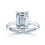 4.1 Carat Lab Grown Diamond Drape Halo Jeju Ring in White Gold