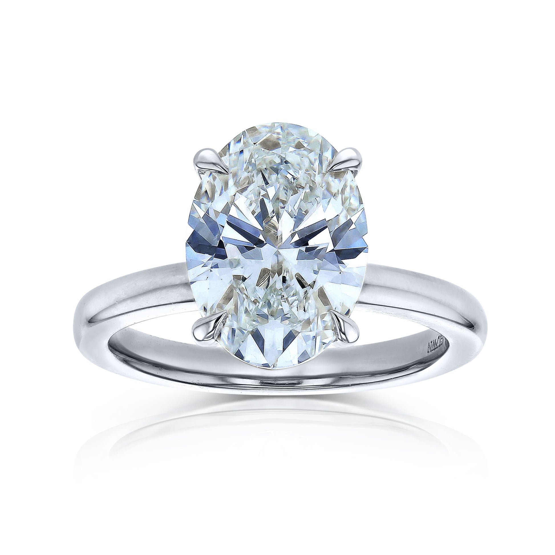 4.1 Carat Lab Grown Diamond Drape Halo Jovie Engagement Ring in White Gold