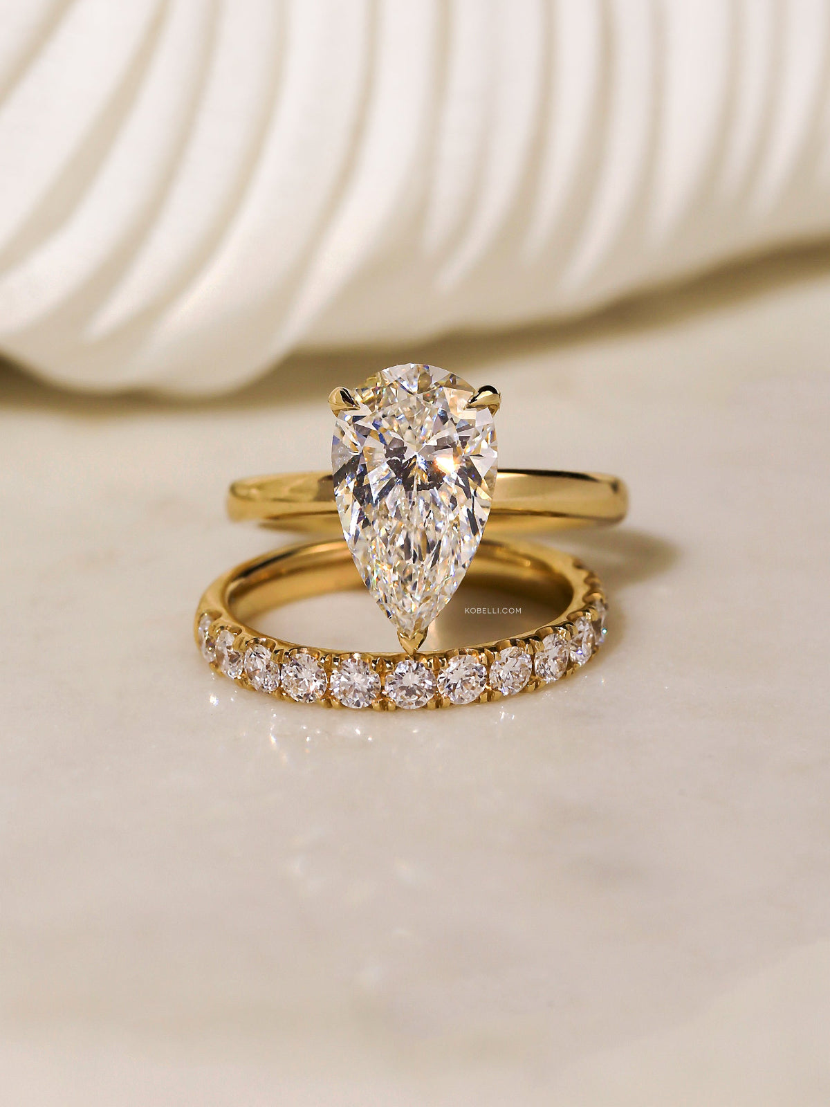Recommended pairing with the Florence Wedding Ring - sample of size 7.5