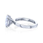 Floating Setting with Kobelli's Graceful Drape Halo in White Gold