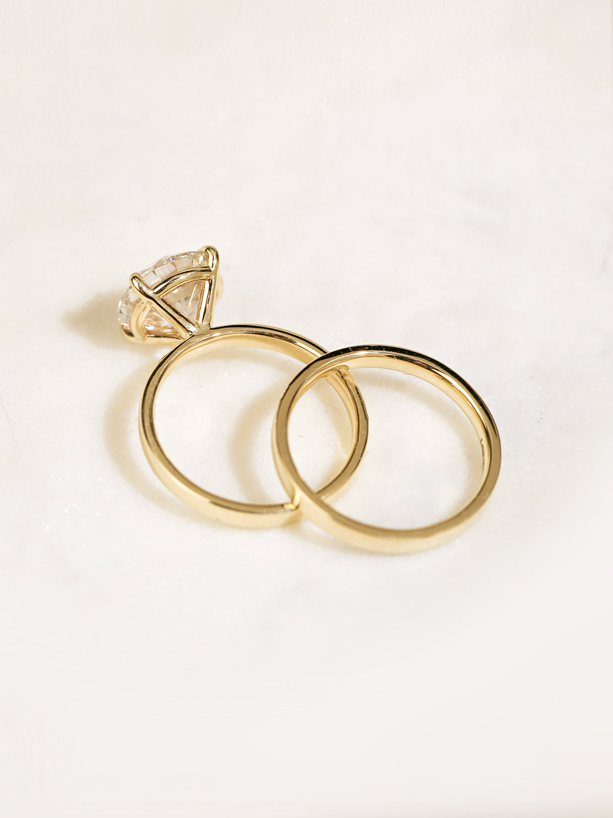 4 Carat Lab Grown Diamond Solitaire Round Havana Ring