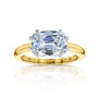 Kobelli 3 Carat East-West Emerald Old Mine Cut Lab Grown Diamond Charli Ring in Yellow Gold