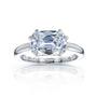 Kobelli 3 Carat East-West Emerald Old Mine Cut Lab Grown Diamond Charli Ring in White Gold