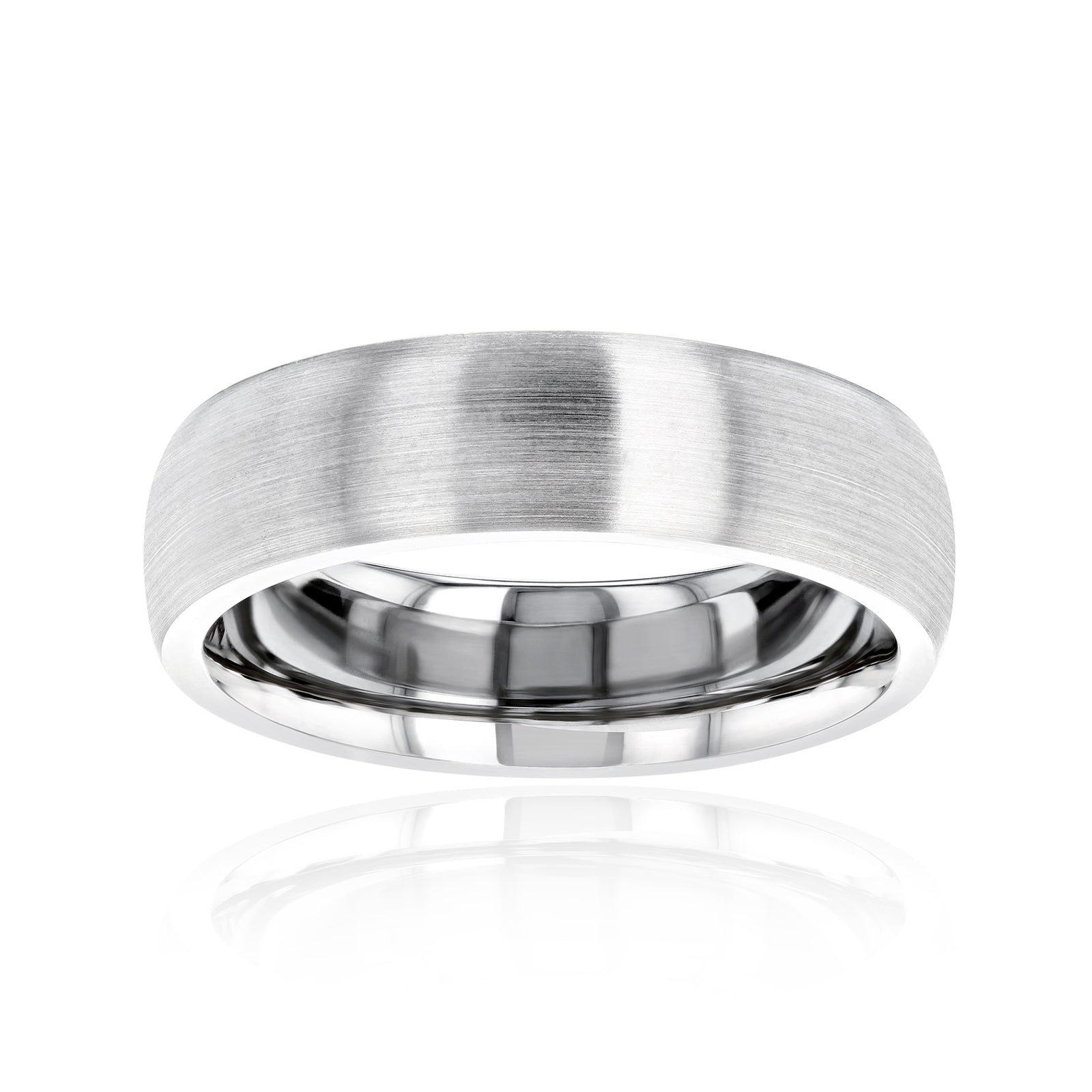 6mm Domed Satin Gold Kris Ring