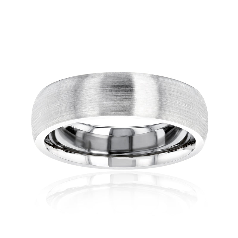 6mm Domed Satin Gold Kris Ring