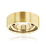 8mm Satin Gold Lincoln Ring
