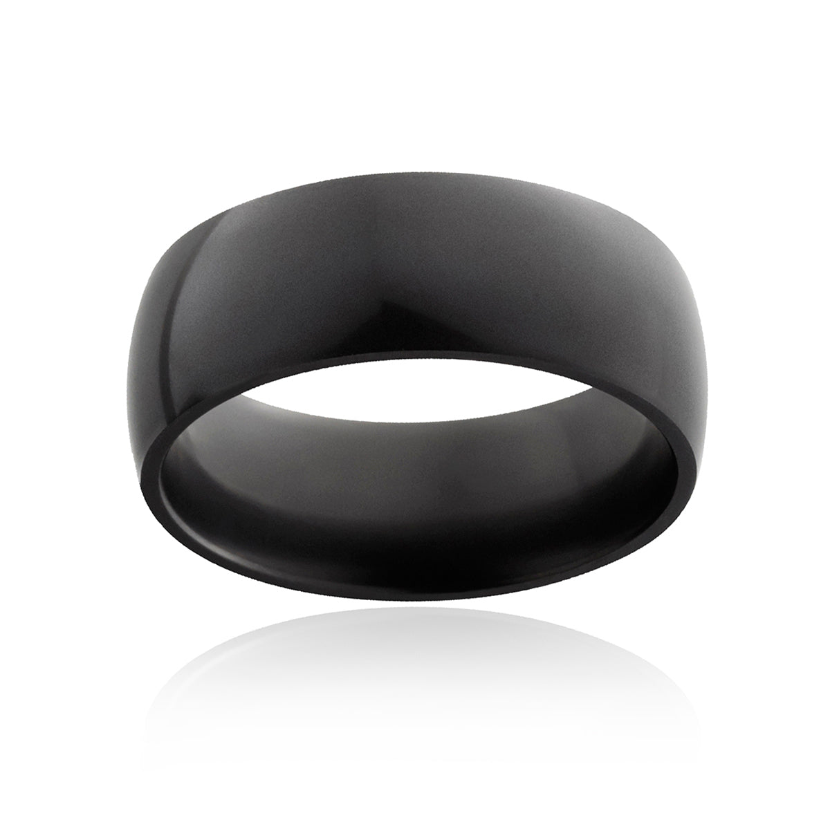 8mm Elysium Domed Glossy Benjamin Ring