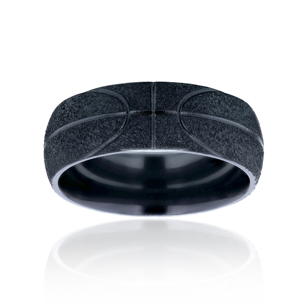 8mm Champion Charcoal Ring
