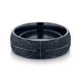 8mm Charcoal Black Basketball Champion Ring