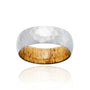 Kobelli Titanium 8mm Domed Band with Spalted Tamarand Hardwood Sleeve