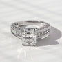 Kobelli Radiant Moissanite & Diamond Ring
