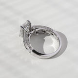Kobelli Radiant Moissanite & Diamond Ring