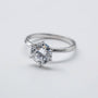 Kobelli 6-Prong Solitaire Classic Engagement Ring - 2 Carat Center in White Gold