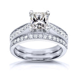 1.8 Carat Moissanite Princess Sophie Bridal Set