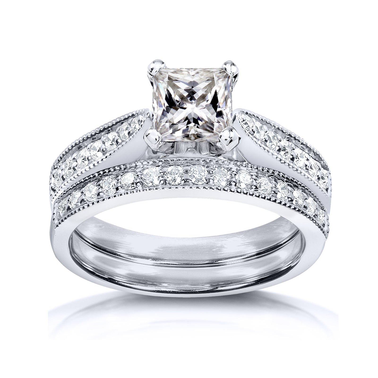 1.2 Carat Moissanite Princess Sophie Bridal Set