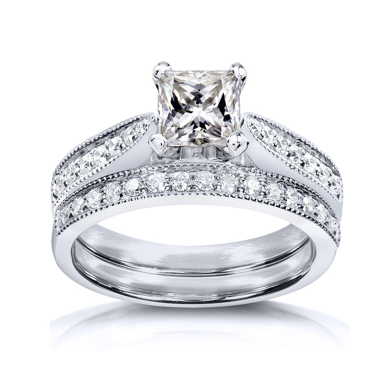 1.2 Carat Moissanite Princess Sophie Bridal Set