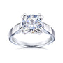 cushion moissanite ring