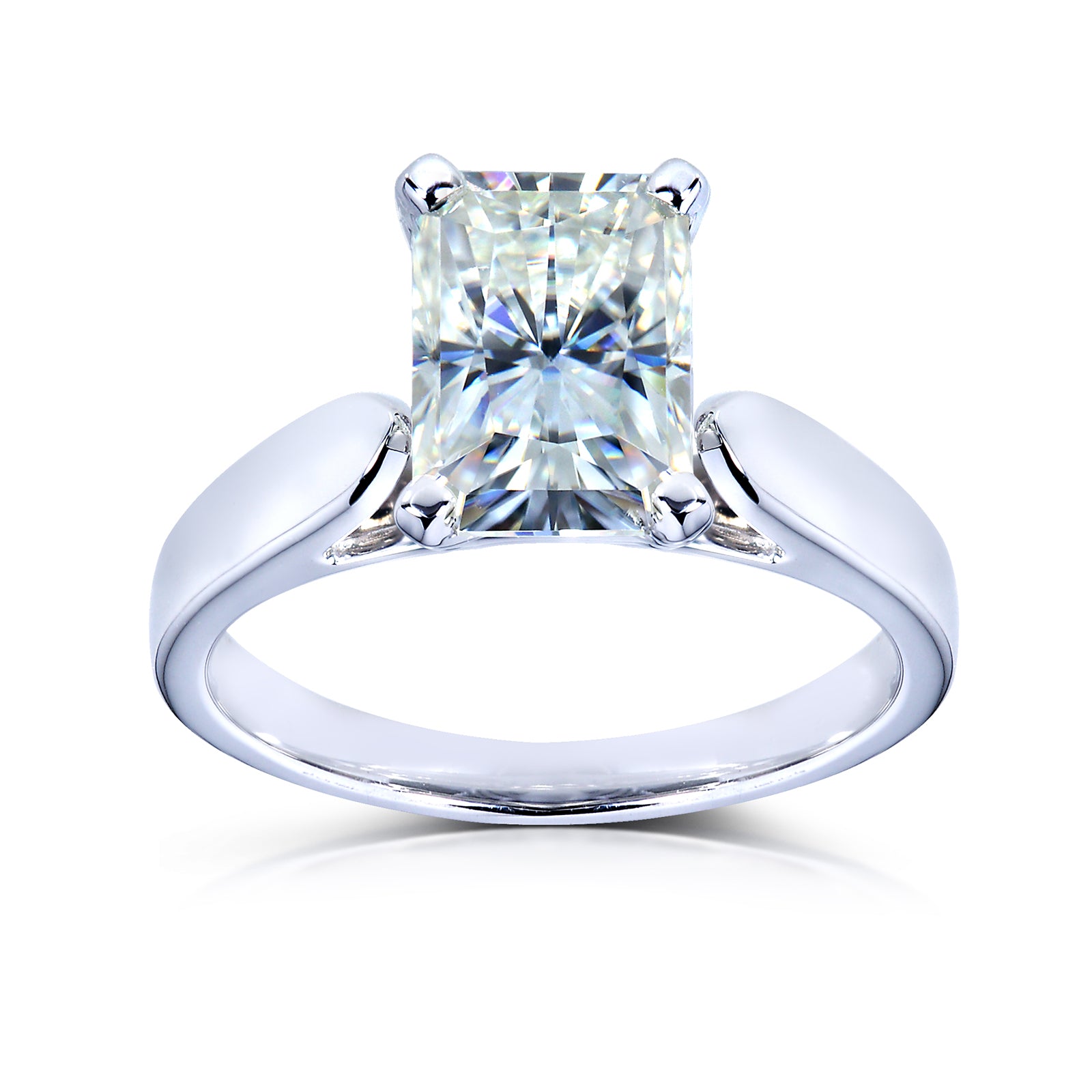 1.8 Carat Moissanite Solitaire Radiant Vanessa Ring