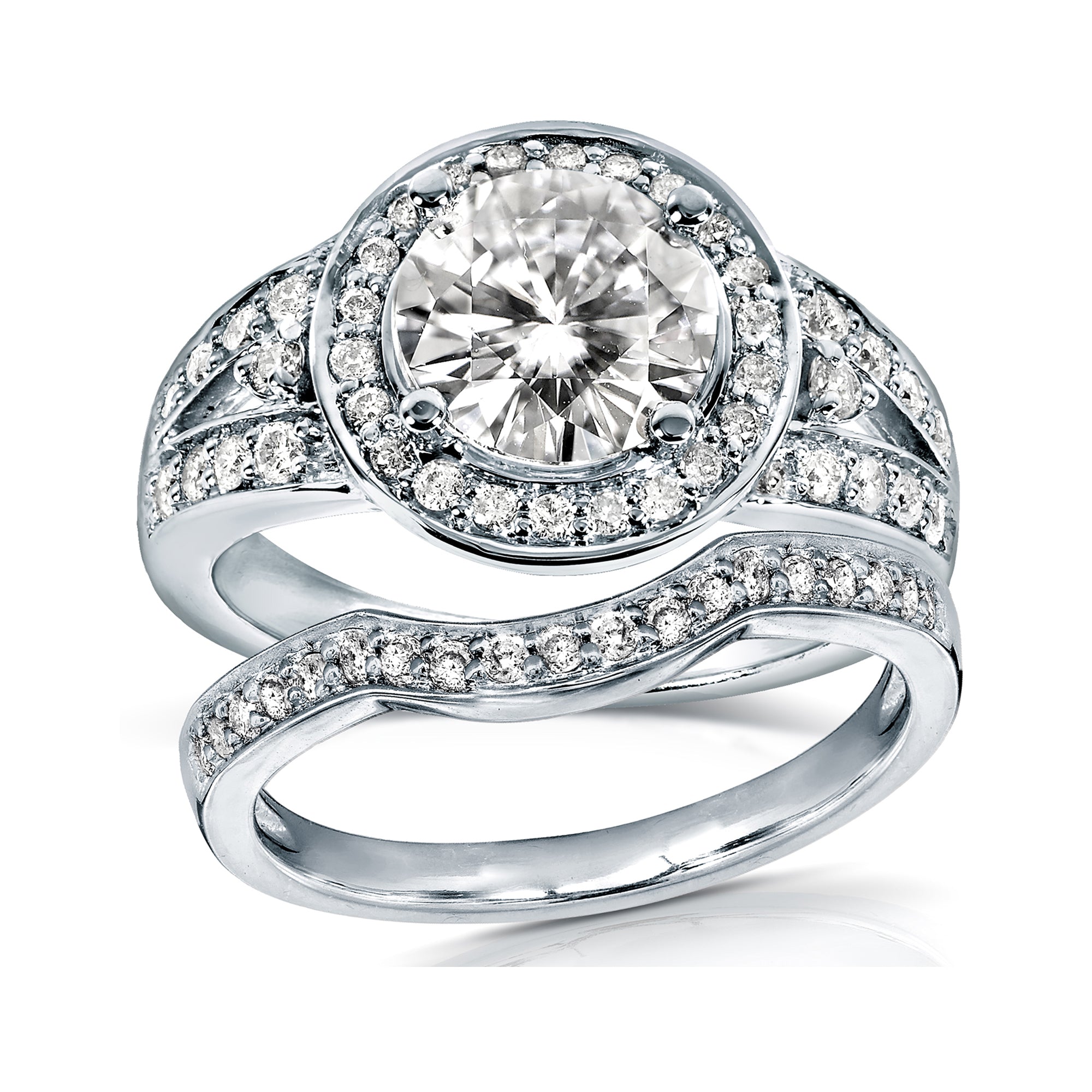 2 Carat Moissanite Meredith Bridal Set