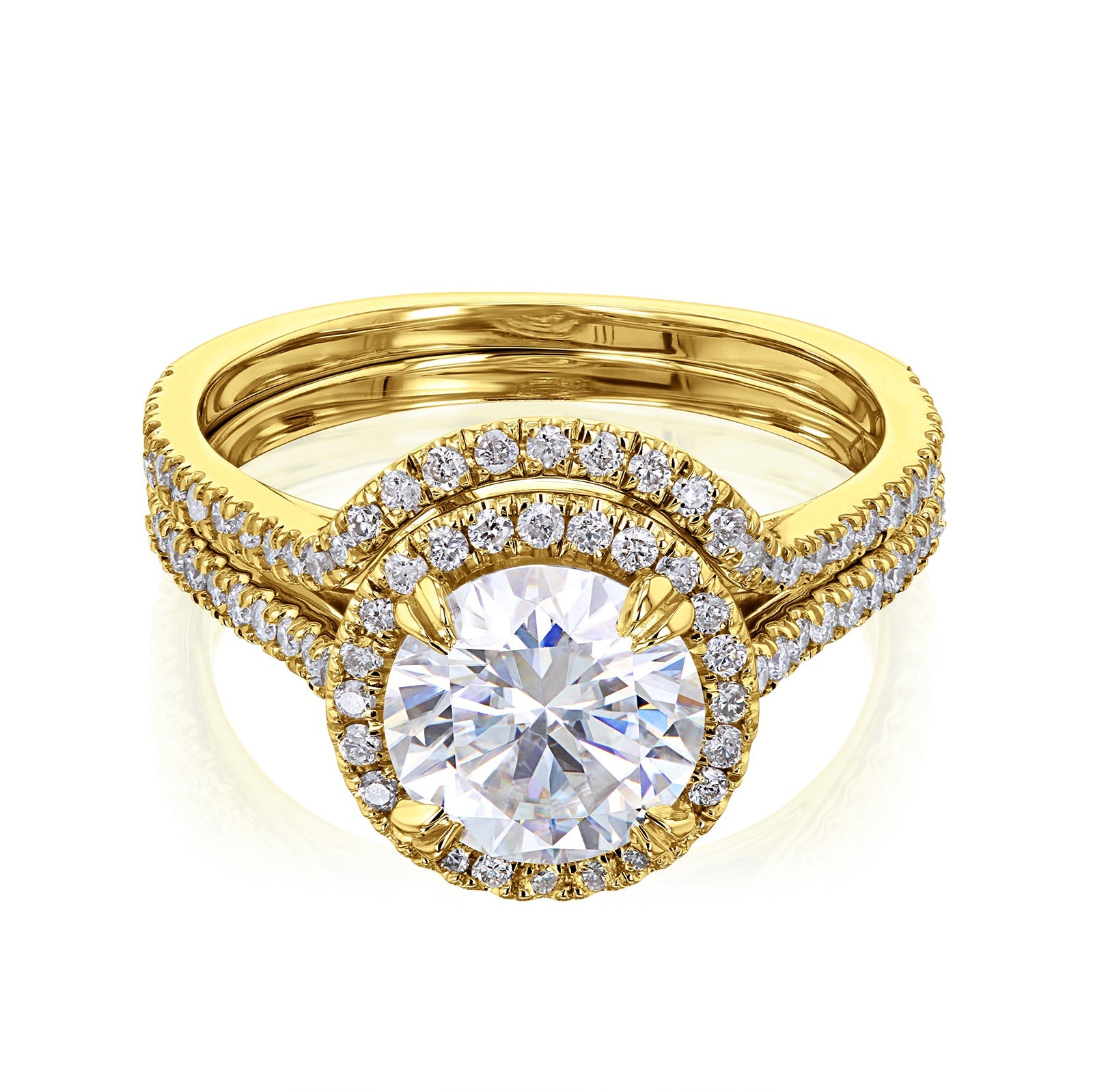 7.5 mm Moissanite Round Original Ring