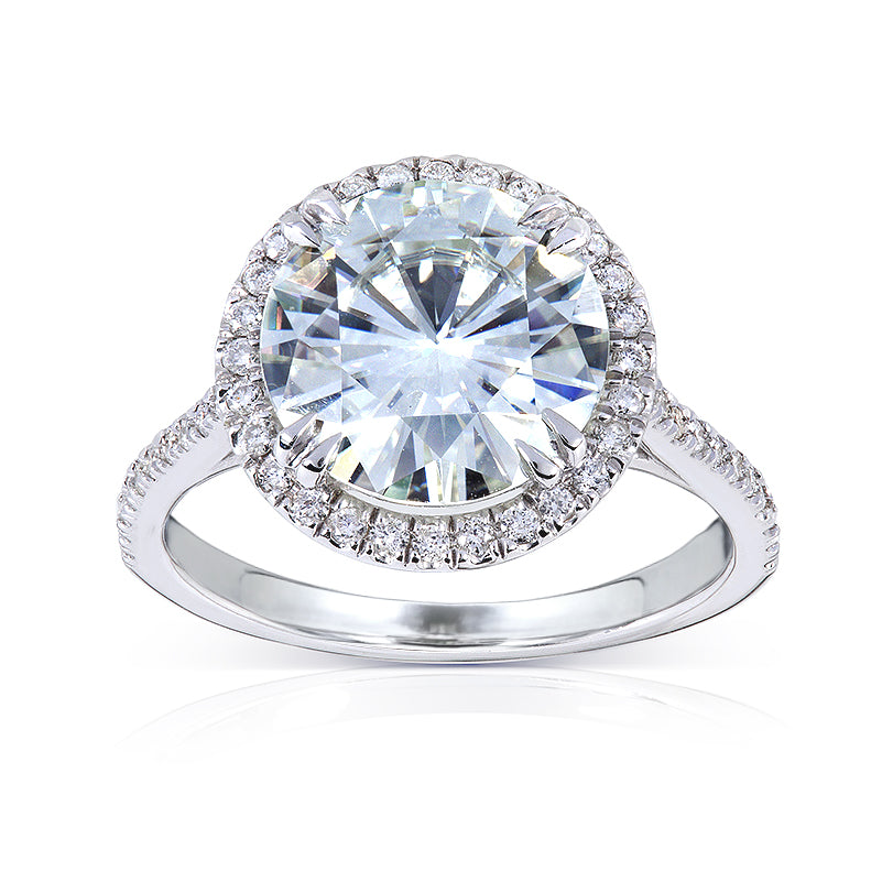 large round halo ring